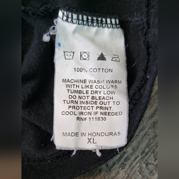 Y2K Glamhead Babydoll Tee Womens XL Black Green Graphic Ramones Print 100% Cotto - Picture 7 of 9